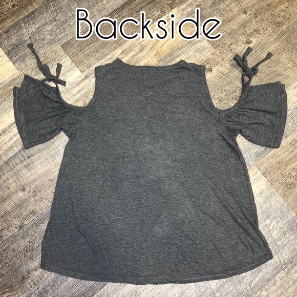 Ann Taylor gray top - Picture 2 of 6